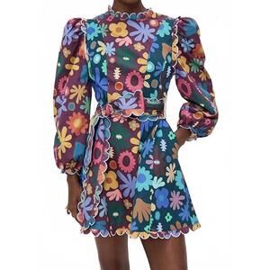 NEW CELIA B gozo mini dress in multicolor